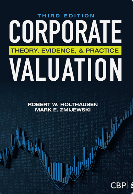 Corporate Valuation: Theory, Evidence & Practice, Third Edition, book cover